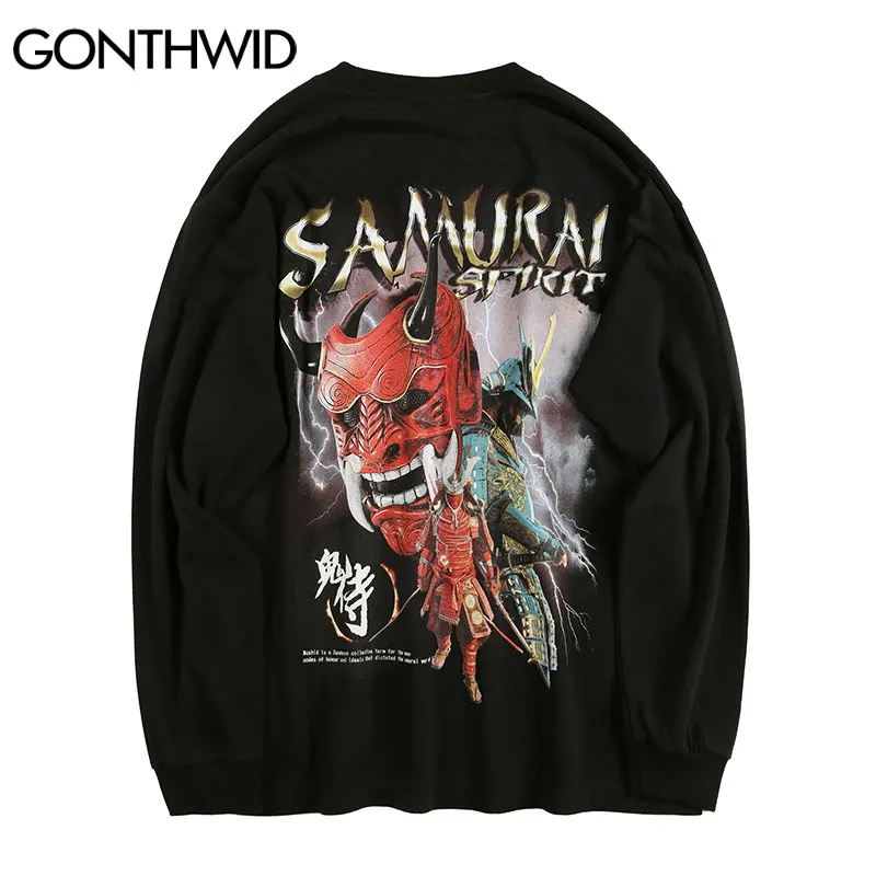 Футболка GONTHWID в стиле Харадзюку, уличная одежда в японском стиле с принтом самурайского призрака, футболки с длинным рукавом, повседневные ...
Футболка GONTHWID в стиле Харадзюку, уличная одежда в японском стиле с принтом самурайского призрака, футболки с длинным рукавом, повседневные ...
