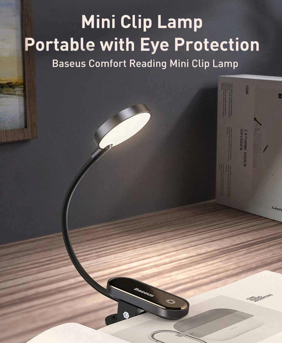 Baseus LED Clip Table Lamp Stepless Dimmable Wireless Desk Lamp Touch USB Rechargeable Reading Light LED Night Light Laptop Lamp
Baseus LED Clip Table Lamp Stepless Dimmable Wireless Desk Lamp Touch USB Rechargeable Reading Light LED Night Light Laptop Lamp