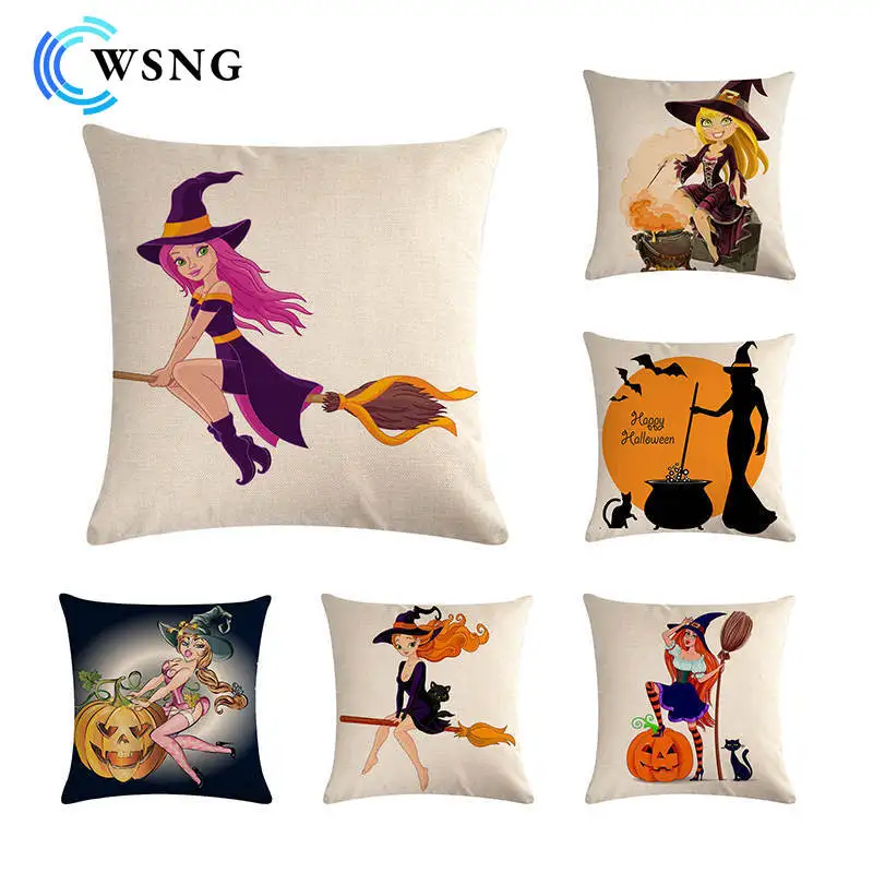 Halloween Witch Linen Pillow Case Holiday Party Decorative Pillow Case Bedroom Sofa Car Cushion Cover 45*45cm
Halloween Witch Linen Pillow Case Holiday Party Decorative Pillow Case Bedroom Sofa Car Cushion Cover 45*45cm