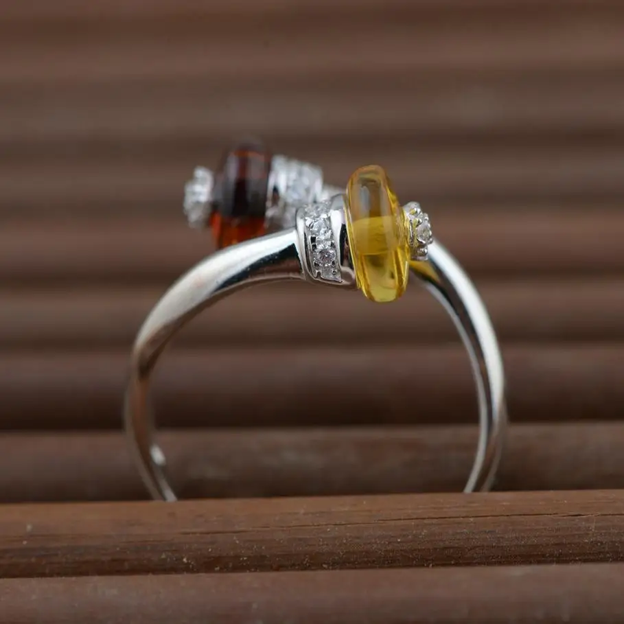 Real Pure 925 Sterling Silver Amber Rings For Women Resizable Simple And Elegant Red Yellow Color Natural Gemstone Jewelry
Real Pure 925 Sterling Silver Amber Rings For Women Resizable Simple And Elegant Red Yellow Color Natural Gemstone Jewelry
