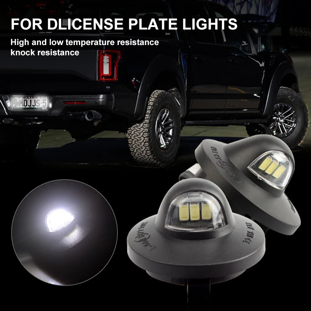 2 Pcs License Plate Light 12V 3LED 6000K For Ford F150 F250 F350 LED License Plate Frame Lamp Assembly Replacement
2 Pcs License Plate Light 12V 3LED 6000K For Ford F150 F250 F350 LED License Plate Frame Lamp Assembly Replacement