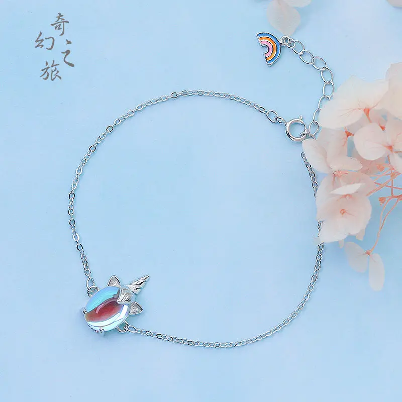 Fantasy Unicorn Rainbow Bracelet for Women Silver Color Thin Chain Copper Bracelet Sweet Korean Fashion Trend Girl Gift 2020 New
Fantasy Unicorn Rainbow Bracelet for Women Silver Color Thin Chain Copper Bracelet Sweet Korean Fashion Trend Girl Gift 2020 New