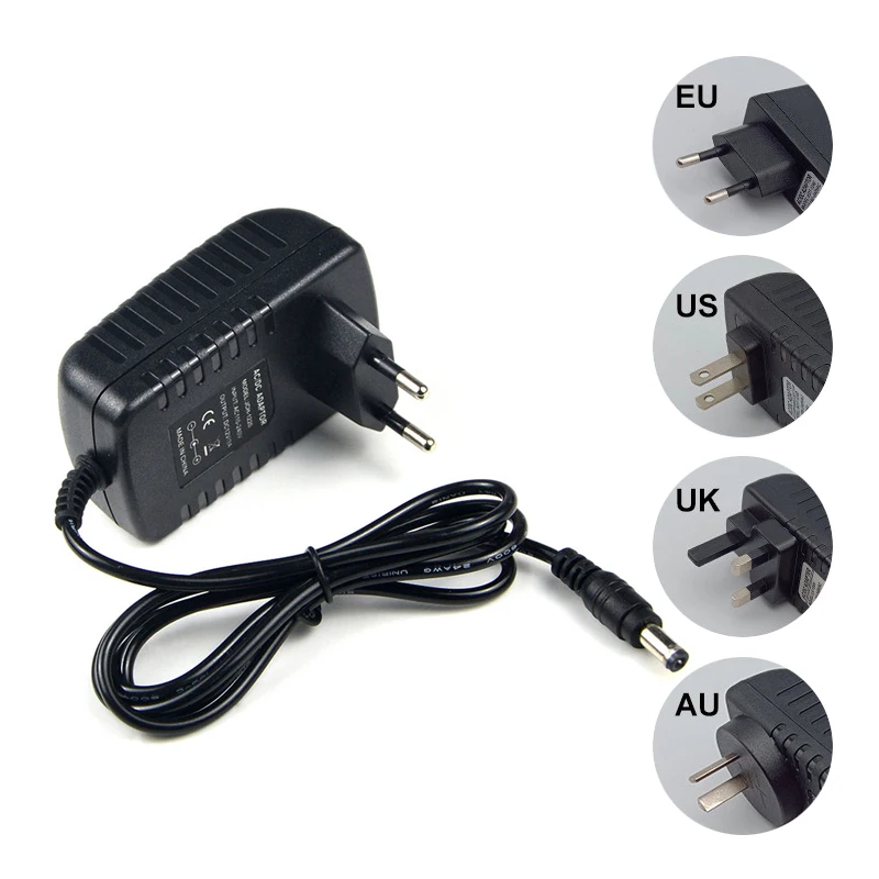 Eu Us Plug Adapter 12v 2A Transformer AC 110V 220V Power Adapter For CCTV LED Light Strips
Eu Us Plug Adapter 12v 2A Transformer AC 110V 220V Power Adapter For CCTV LED Light Strips