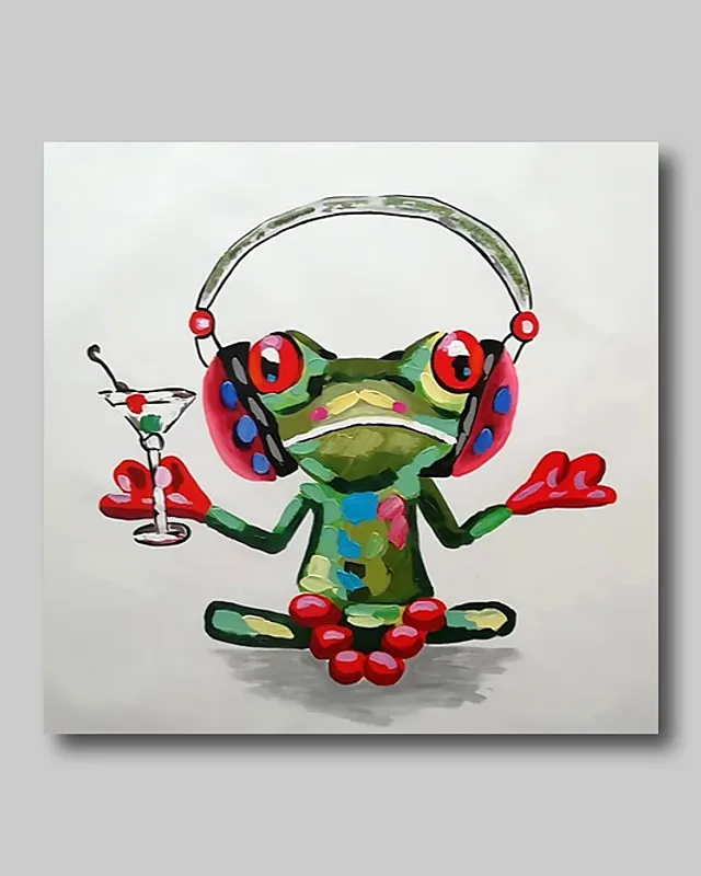 Large Size Hand Painted Oil Painting On Canvas Cartoon Happy Frog Modern Home Decor Abstract Wall Art Picture For Living Room
Large Size Hand Painted Oil Painting On Canvas Cartoon Happy Frog Modern Home Decor Abstract Wall Art Picture For Living Room