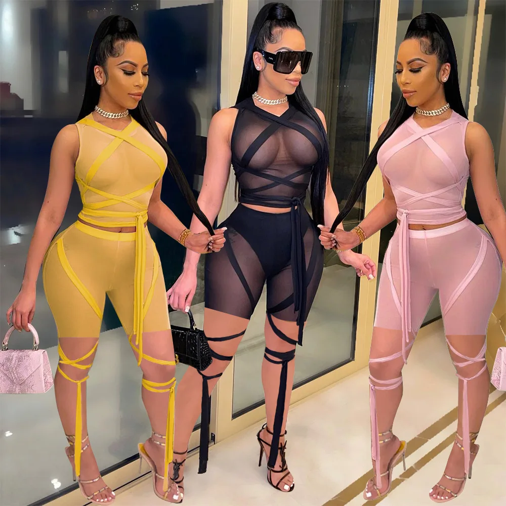 Adogirl Mesh Sheer Summer Outfits Two Piece Set Lace Up Crop Top Bodycon Shorts for Women Tracksuit Sexy Club Matching Sets
Adogirl Mesh Sheer Summer Outfits Two Piece Set Lace Up Crop Top Bodycon Shorts for Women Tracksuit Sexy Club Matching Sets