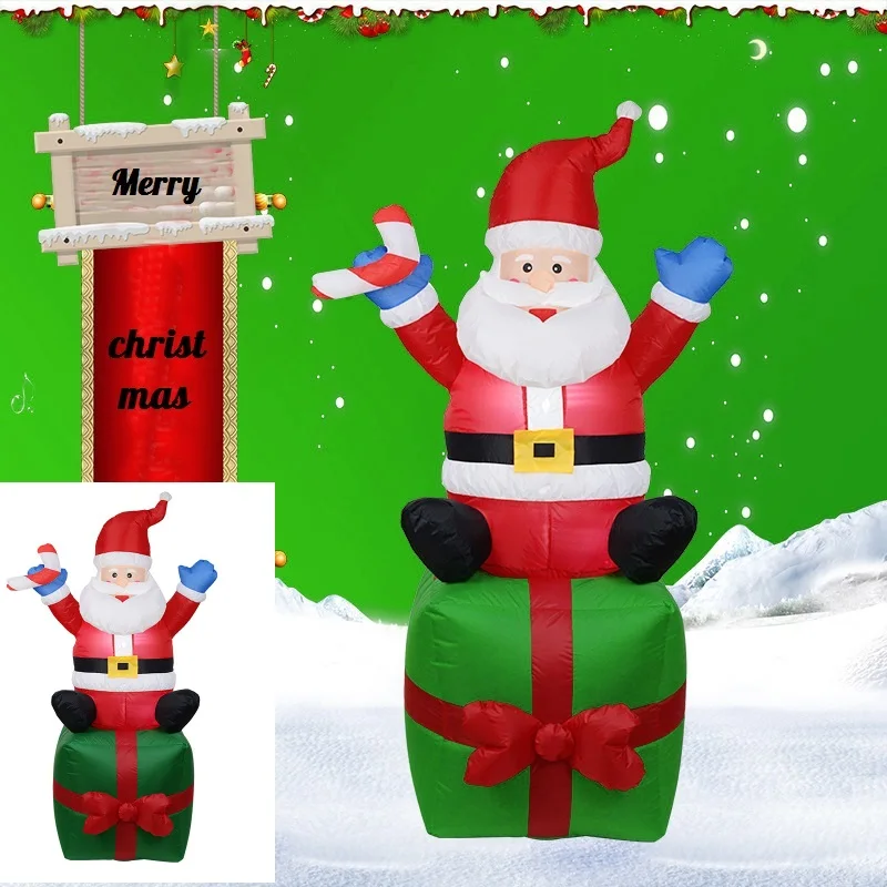 1.8M Inflatable Night Light Merry Christmas Outdoor Santa Claus Send Gift New Year Decoration Garden Toys Arrangement Props
1.8M Inflatable Night Light Merry Christmas Outdoor Santa Claus Send Gift New Year Decoration Garden Toys Arrangement Props