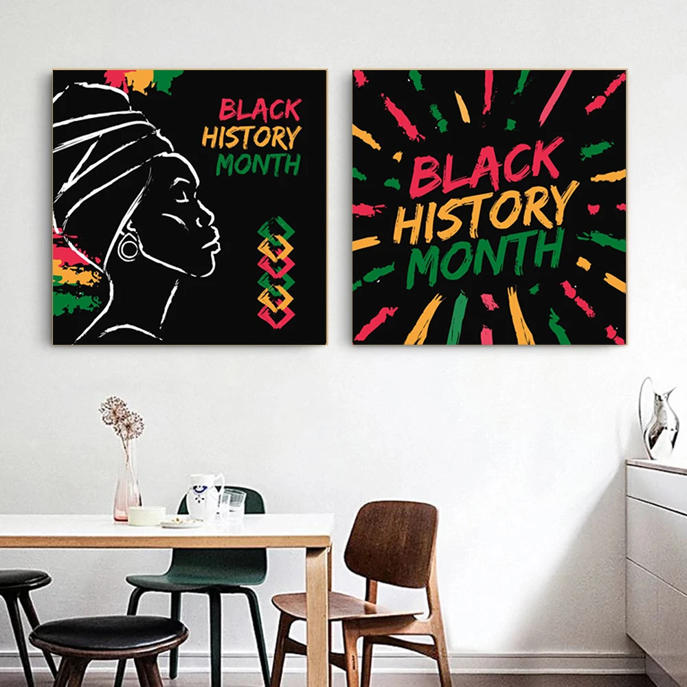 Letter Black History Month Canvas Painting Memorial Day Posters and Prints Wall Art Picture Living Room Home Decoration Cuadros
Letter Black History Month Canvas Painting Memorial Day Posters and Prints Wall Art Picture Living Room Home Decoration Cuadros