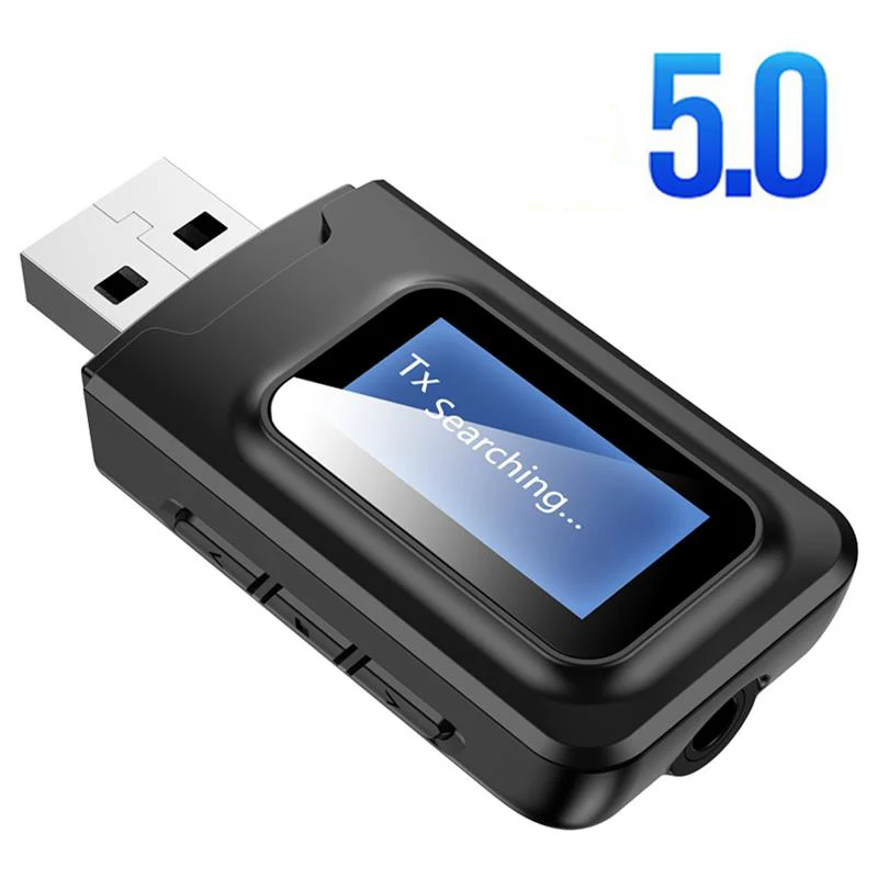 USB-ключ 2 в 1, Bluetooth 5,0, аудиоприемник, передатчик с ЖК-дисплеем, разъем 3,5 мм, AUX USB, беспроводной адаптер для телевизора, автомобиля, ПК
USB-ключ 2 в 1, Bluetooth 5,0, аудиоприемник, передатчик с ЖК-дисплеем, разъем 3,5 мм, AUX USB, беспроводной адаптер для телевизора, автомобиля, ПК