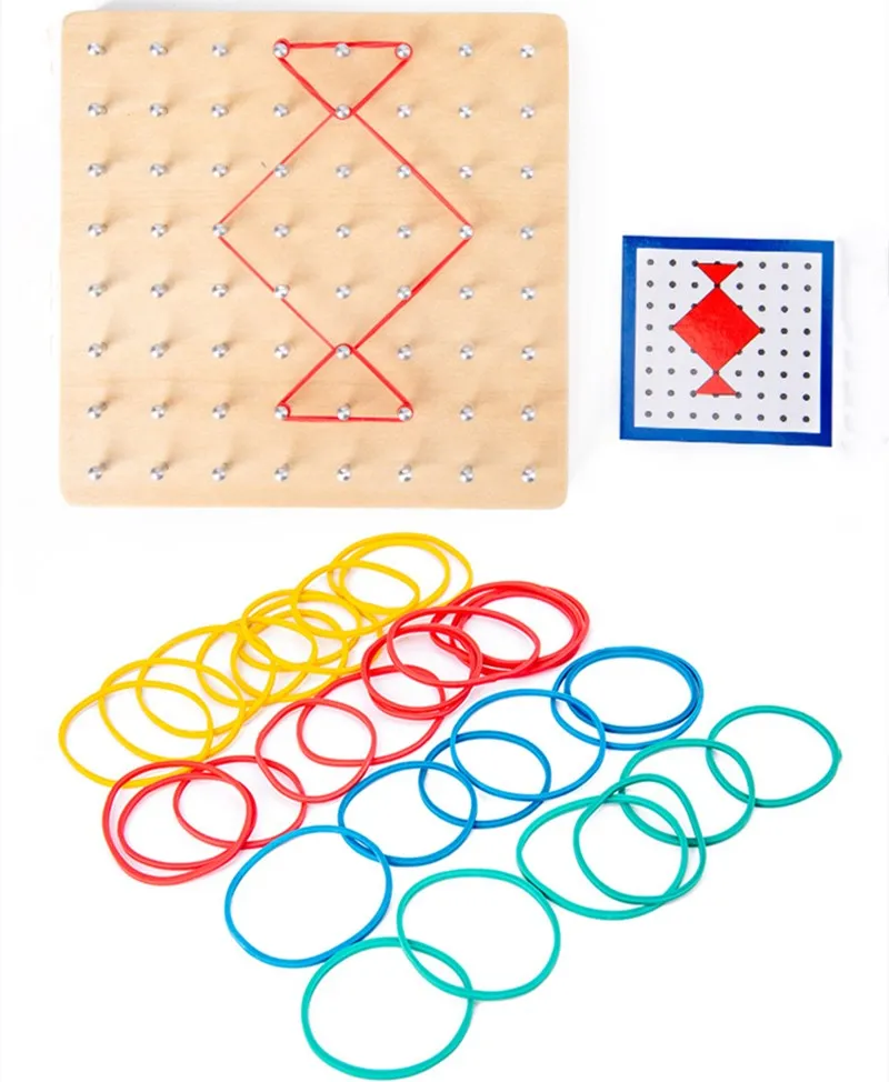 Wooden Geoboard Mathematical Manipulative Material Array Block Geo Board Graphical Educational Toy With Pattern Cards Montessori
Wooden Geoboard Mathematical Manipulative Material Array Block Geo Board Graphical Educational Toy With Pattern Cards Montessori