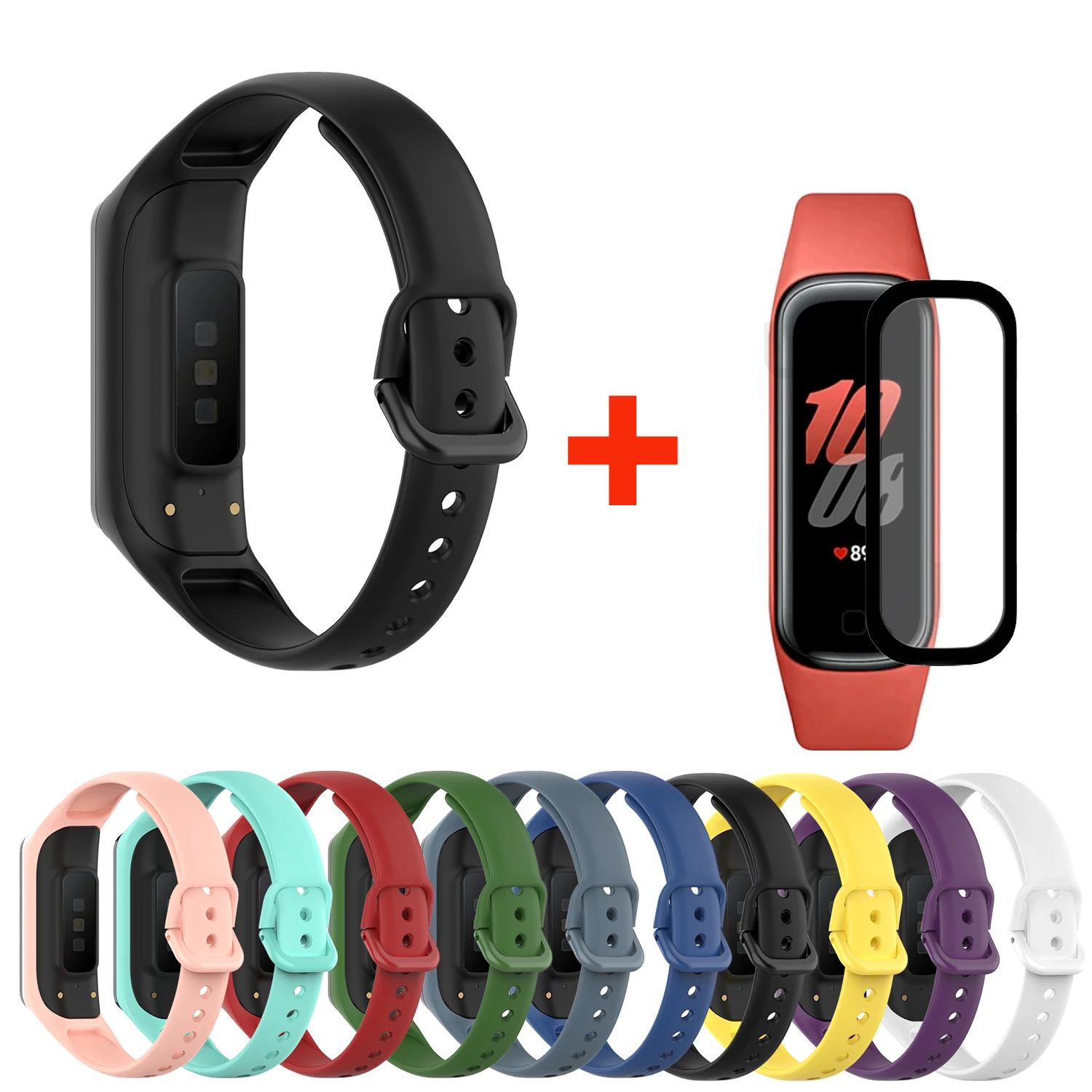 Ремешок силиконовый для смарт-браслета Samsung Galaxy Fit 2 R220, мягкий сменный Браслет для Galaxy Fit 2 R220 с защитной пленкой
Ремешок силиконовый для смарт-браслета Samsung Galaxy Fit 2 R220, мягкий сменный Браслет для Galaxy Fit 2 R220 с защитной пленкой