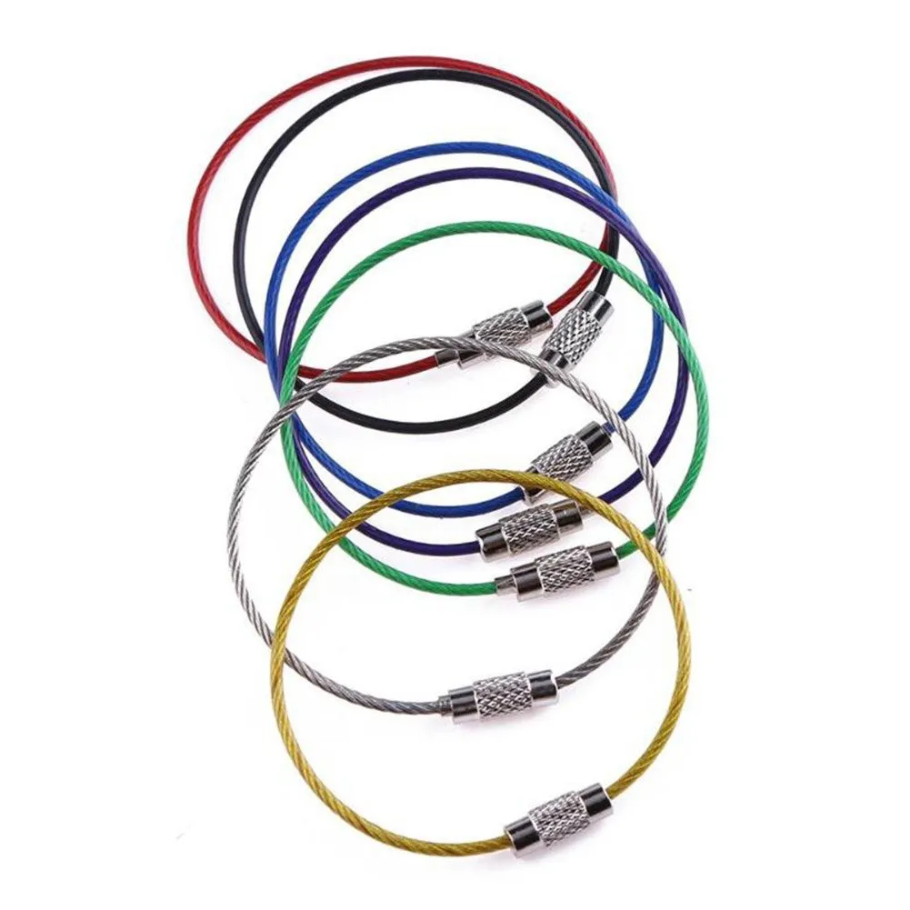 5Pcs Outdoor Camping Wire Rope Key Ring Stainless Steel Circle Wire Chain Carabiner PVC Wire Ring Hanging Flashlights 2021 New
5Pcs Outdoor Camping Wire Rope Key Ring Stainless Steel Circle Wire Chain Carabiner PVC Wire Ring Hanging Flashlights 2021 New