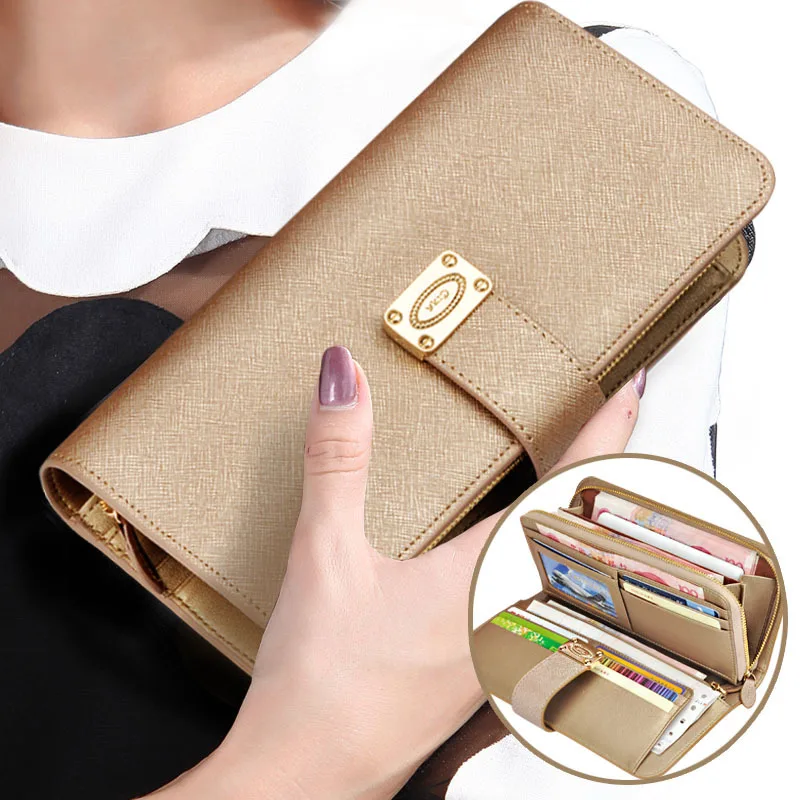 High-capacity Genuine Leather Rfid Wallet Coin Purse Fashion Woman Wallets With Phone Case Female Long Clutch Bags Money Pocket
High-capacity Genuine Leather Rfid Wallet Coin Purse Fashion Woman Wallets With Phone Case Female Long Clutch Bags Money Pocket