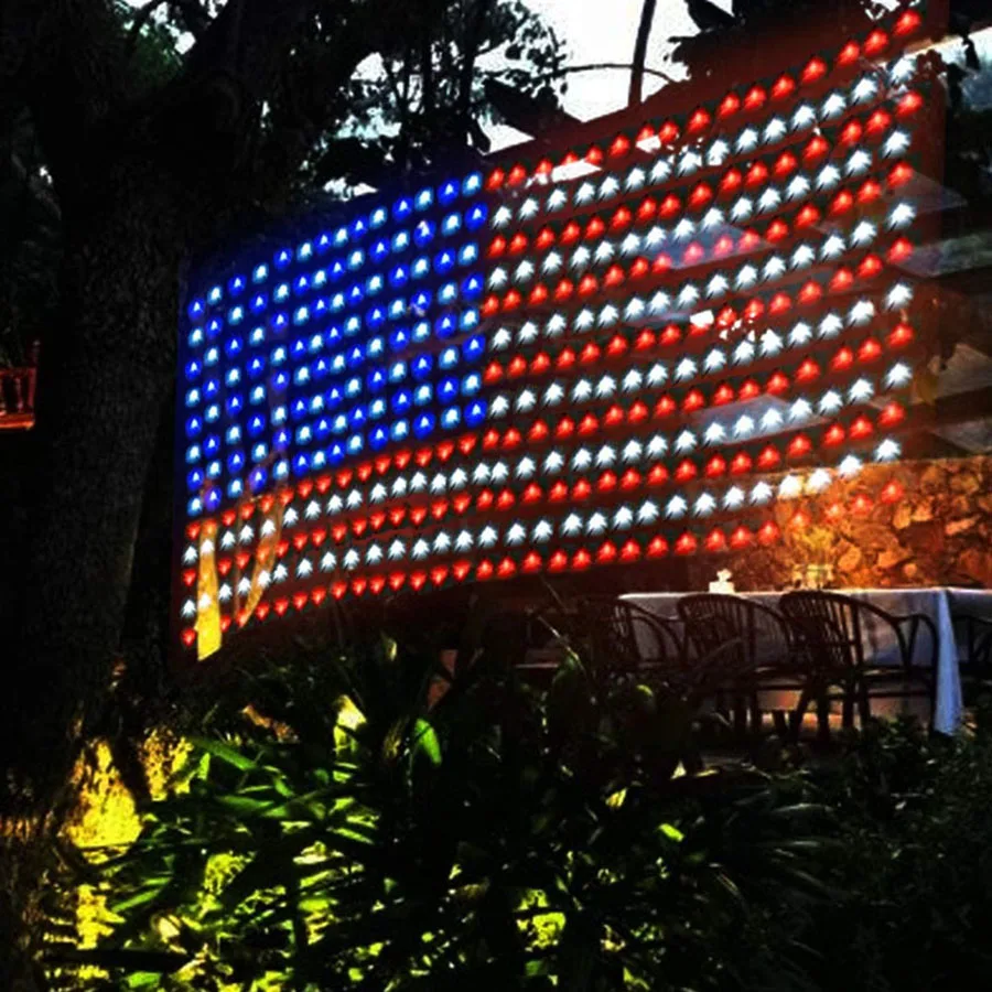 American Flag Light with 420 Super Bright Outdoor Waterproof LED Flag Net Light For Yard Garden Festival Holiday Party Christmas
American Flag Light with 420 Super Bright Outdoor Waterproof LED Flag Net Light For Yard Garden Festival Holiday Party Christmas