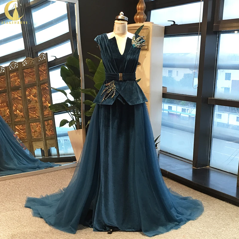 Rhine real Pictures Dark Green velvet with Crystal tulle mother dresses evening dresses long for Mum
Rhine real Pictures Dark Green velvet with Crystal tulle mother dresses evening dresses long for Mum