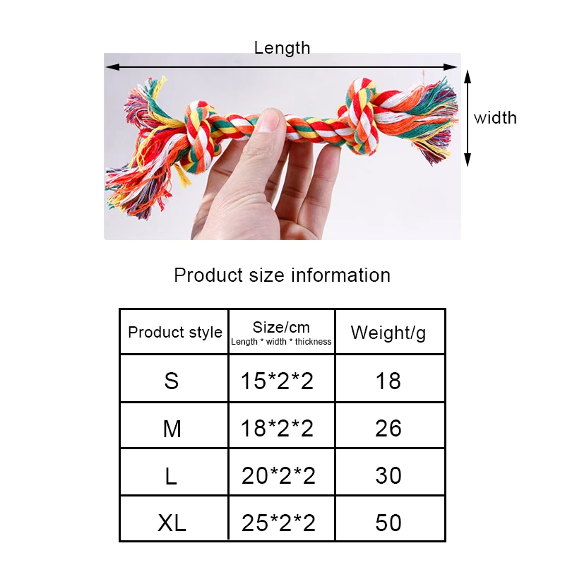 1 Pc Pets Dogs Pet Supplies Pet Dog Puppy Cotton Chew Knot Toy Durable Braided Bone Training Rope 15cm-20cm Funny Molar Tool
1 Pc Pets Dogs Pet Supplies Pet Dog Puppy Cotton Chew Knot Toy Durable Braided Bone Training Rope 15cm-20cm Funny Molar Tool