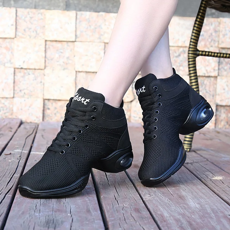 Modern Jazz Sneakers Women Black Latin Sport Shoes Woman Ladies Ballroom Dance Woman Top Breathable Knitted Soft Sole Dancing
Modern Jazz Sneakers Women Black Latin Sport Shoes Woman Ladies Ballroom Dance Woman Top Breathable Knitted Soft Sole Dancing