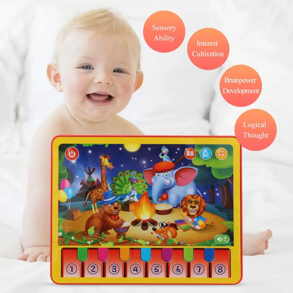 Simulation Jungle Animal Music Tablet Sound Touch Sense Piano Education Kids Toy
Simulation Jungle Animal Music Tablet Sound Touch Sense Piano Education Kids Toy