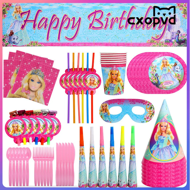 Princess Theme Disposable Party Tableware Girl Birthday Party Decoration Paper Plate Cup Banner Children Baby Baptism
Princess Theme Disposable Party Tableware Girl Birthday Party Decoration Paper Plate Cup Banner Children Baby Baptism