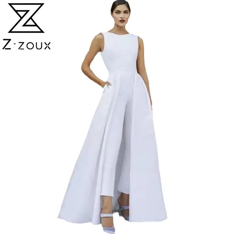 Z-ZOUX Women Jumpsuit Temperament White Rompers Womens Jumpsuit Sleeveless High Waist Long Jumpsuits Plus Size Summer 2021 New
Z-ZOUX Women Jumpsuit Temperament White Rompers Womens Jumpsuit Sleeveless High Waist Long Jumpsuits Plus Size Summer 2021 New