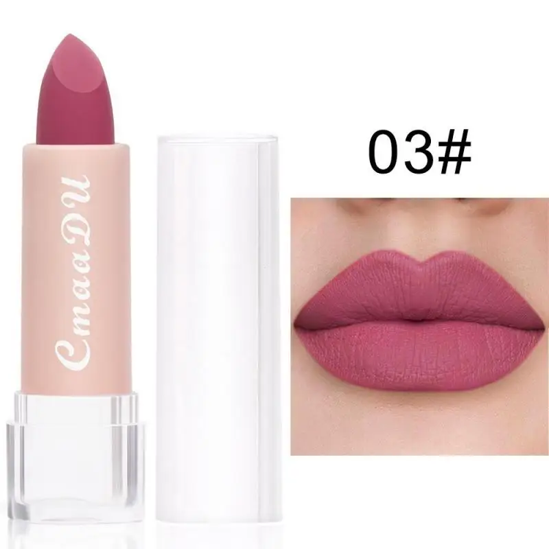 CMAADU New 15 Color Portable Matte Lipstick Waterproof Sweatproof Lip Gloss Lasting Women Lip Tint Beauty Lip Makeup Care TSLM1
CMAADU New 15 Color Portable Matte Lipstick Waterproof Sweatproof Lip Gloss Lasting Women Lip Tint Beauty Lip Makeup Care TSLM1