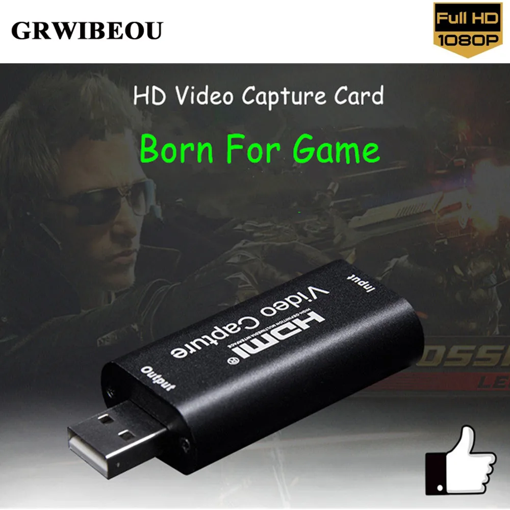 Карта видеозахвата HDMI потокового видео VHS плата захвата USB 2 0 карта для PS4 игровой