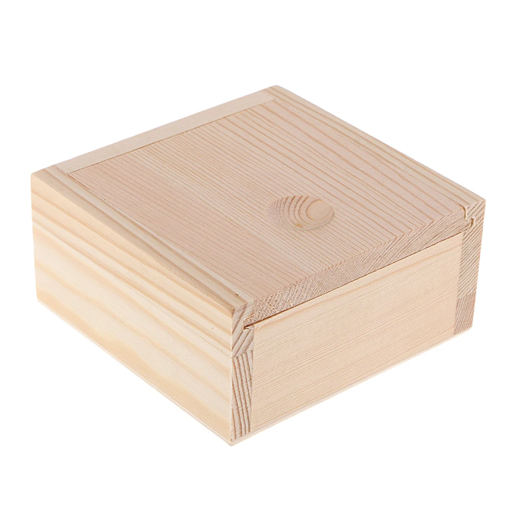 Unpainted Wood Tea Storage Box -Wooden Case with Push and Pull Cover- Office /Home Organizer with Lid
Unpainted Wood Tea Storage Box -Wooden Case with Push and Pull Cover- Office /Home Organizer with Lid