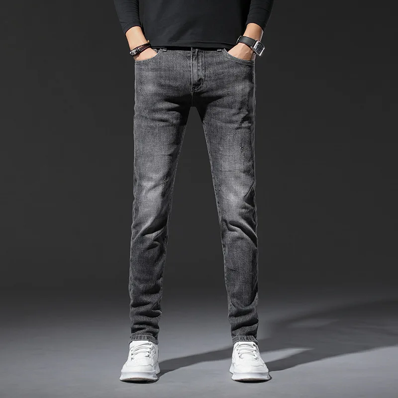 Ashy jeans men's straight fit autumn and winter new business leisure soft stretch black trousers
Ashy jeans men's straight fit autumn and winter new business leisure soft stretch black trousers