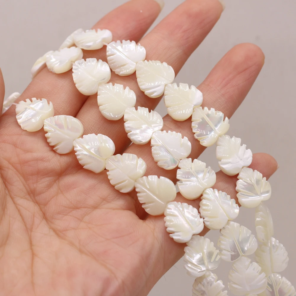 2022 Natural Shell Beads White Leaf Shape Fashion Exquisite Beaded for Jewelry Making Necklace Bracelet Gifts Size 12x12mm
2022 Natural Shell Beads White Leaf Shape Fashion Exquisite Beaded for Jewelry Making Necklace Bracelet Gifts Size 12x12mm