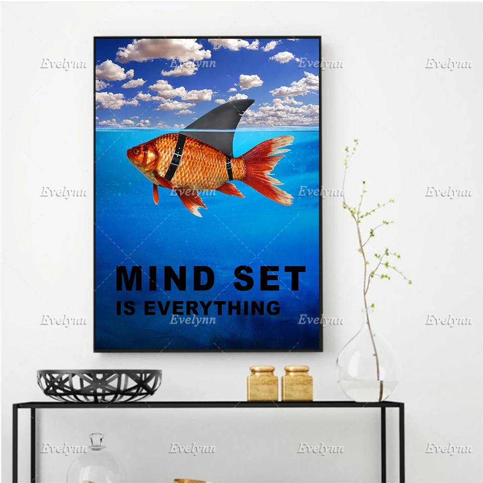 Wall Art Goldfish Canvas Poster Mind Set Is Everything - Inspirational Art,Printable Modular Pictures Living Room Floating Frame
Wall Art Goldfish Canvas Poster Mind Set Is Everything - Inspirational Art,Printable Modular Pictures Living Room Floating Frame