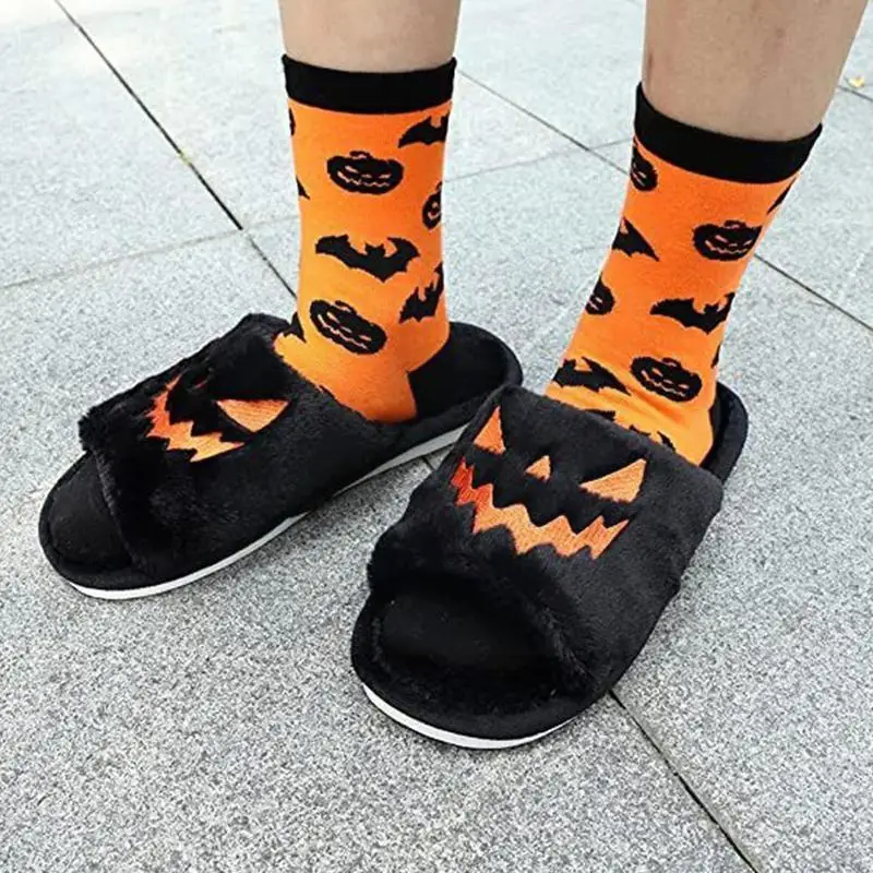 Women Home Indoor Soft anti-slip Faux Fur Cute Slippers Shoes Pumpkin Plush Slippers 35-43 Winter Cartoon Size Warm Hallowe T1B5 
Women Home Indoor Soft anti-slip Faux Fur Cute Slippers Shoes Pumpkin Plush Slippers 35-43 Winter Cartoon Size Warm Hallowe T1B5