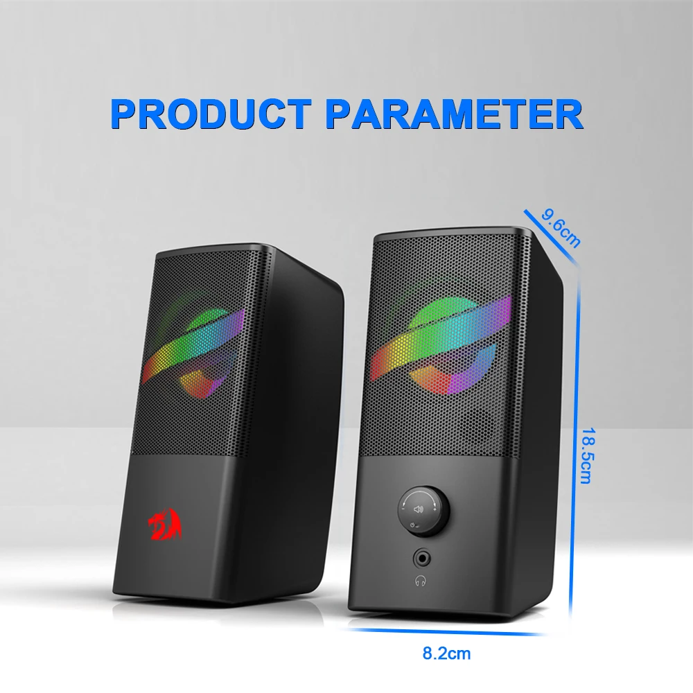 Redragon GS530 Air aux 3.5mm stereo surround music 2.0 PC Gaming RGB smart speakers column sound bar for computer PC loudspeaker
Redragon GS530 Air aux 3.5mm stereo surround music 2.0 PC Gaming RGB smart speakers column sound bar for computer PC loudspeaker