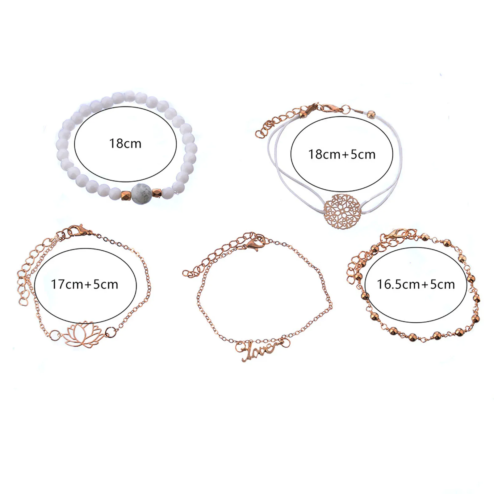 Fashion Bracelet Ladies Bracelet Jewelry Summer Beach Bracelet Alphabet Pendant With White Bead String And Cyan Bead 5 Piece
Fashion Bracelet Ladies Bracelet Jewelry Summer Beach Bracelet Alphabet Pendant With White Bead String And Cyan Bead 5 Piece