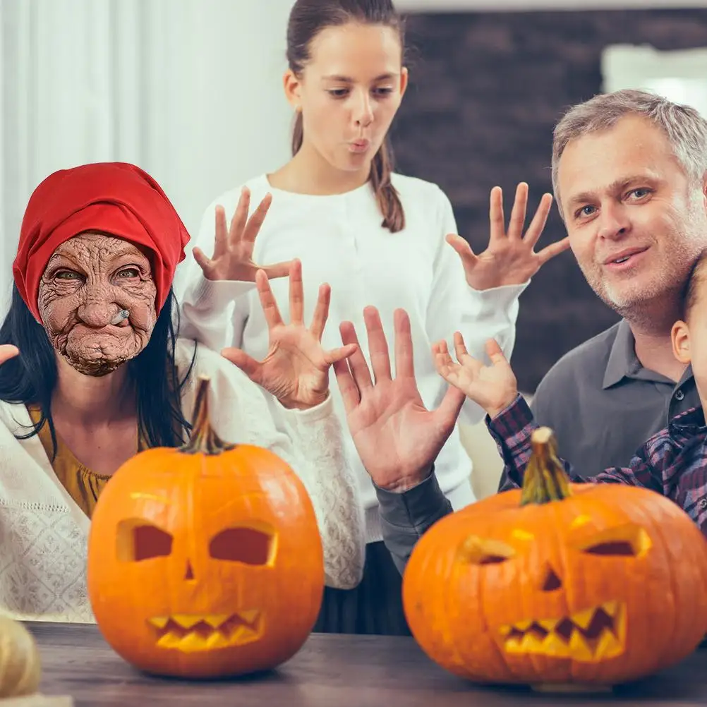 Ужасный головной убор на Хэллоуин, чехол на лицо старой леди, латексный головной убор на Хэллоуин, косплей-реквизиты для вечеринки
Ужасный головной убор на Хэллоуин, чехол на лицо старой леди, латексный головной убор на Хэллоуин, косплей-реквизиты для вечеринки
