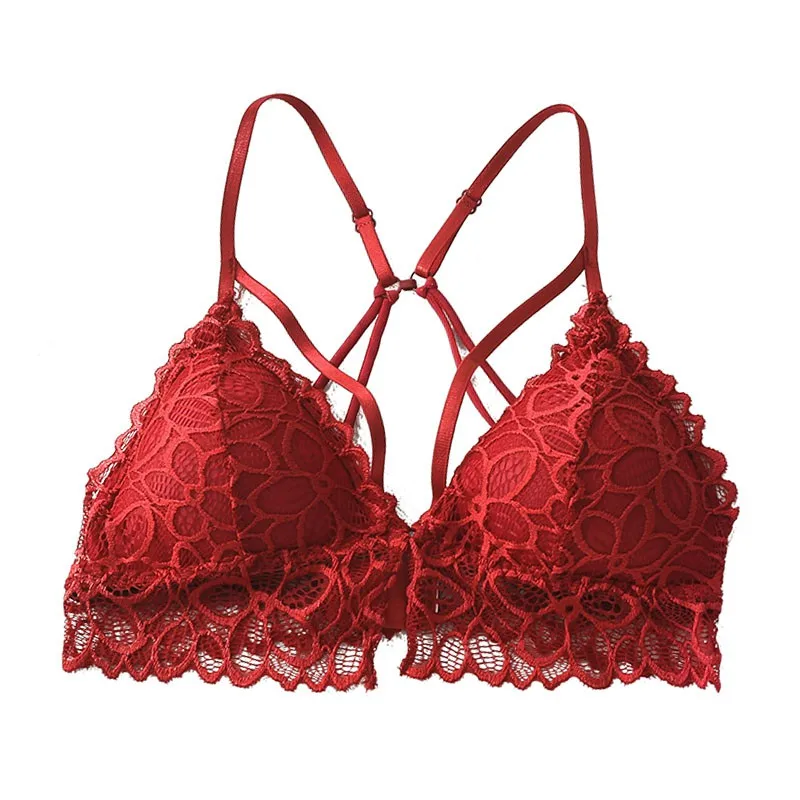 2020 Women New French Triangle Cup Lace Hollow out Push Up Sexy No Wire Ring Beauty Back Strap Wrap Feminine Bra
2020 Women New French Triangle Cup Lace Hollow out Push Up Sexy No Wire Ring Beauty Back Strap Wrap Feminine Bra
