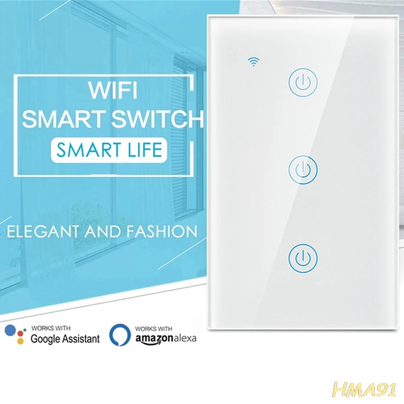 Умный выключатель Wi-Fi, 1/2/3 кнопочный настенный выключатель света, дистанционный выключатель для Alexa Google IFTTT
Умный выключатель Wi-Fi, 1/2/3 кнопочный настенный выключатель света, дистанционный выключатель для Alexa Google IFTTT
