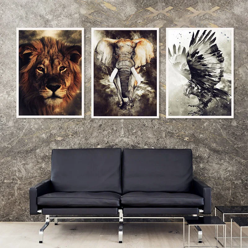 Fashion Poster Printing Lion Eagle Elephant Animal Wall Art Oil Painting Office Living Room Home Decoration Mural
Fashion Poster Printing Lion Eagle Elephant Animal Wall Art Oil Painting Office Living Room Home Decoration Mural