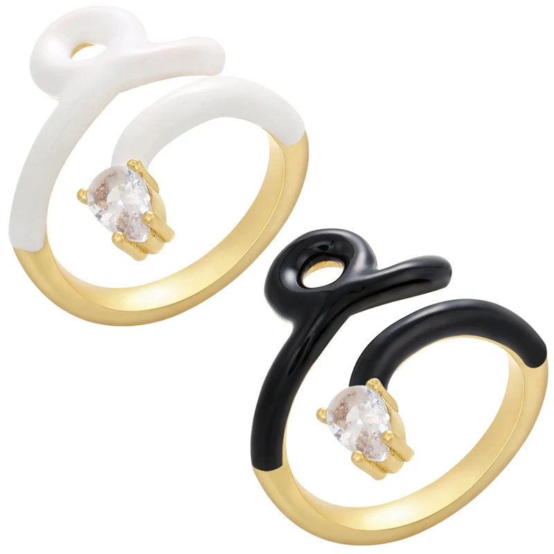 ZHUKOU Snake rings for women 18Kgold plated CZ crystal Enamel women rings Curled Snake Ring fashion Jewelry wholesale VJ149
ZHUKOU Snake rings for women 18Kgold plated CZ crystal Enamel women rings Curled Snake Ring fashion Jewelry wholesale VJ149
