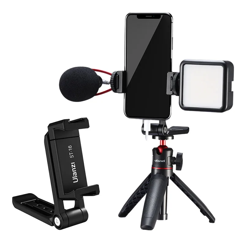 Ulanzi ST-16 Vertical Shooting Phone Mount Holder Metal Vlog Handgrip with Cold Shoe for LED Light Microphone
Ulanzi ST-16 Vertical Shooting Phone Mount Holder Metal Vlog Handgrip with Cold Shoe for LED Light Microphone