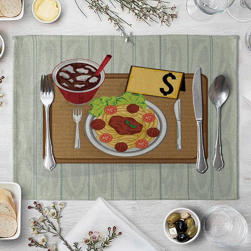 Food Table Placemats Hamburger Pattern Table Mat Creative Fast Food Table Napkin For Wedding Kitchen Decor Placemat Dining
Food Table Placemats Hamburger Pattern Table Mat Creative Fast Food Table Napkin For Wedding Kitchen Decor Placemat Dining