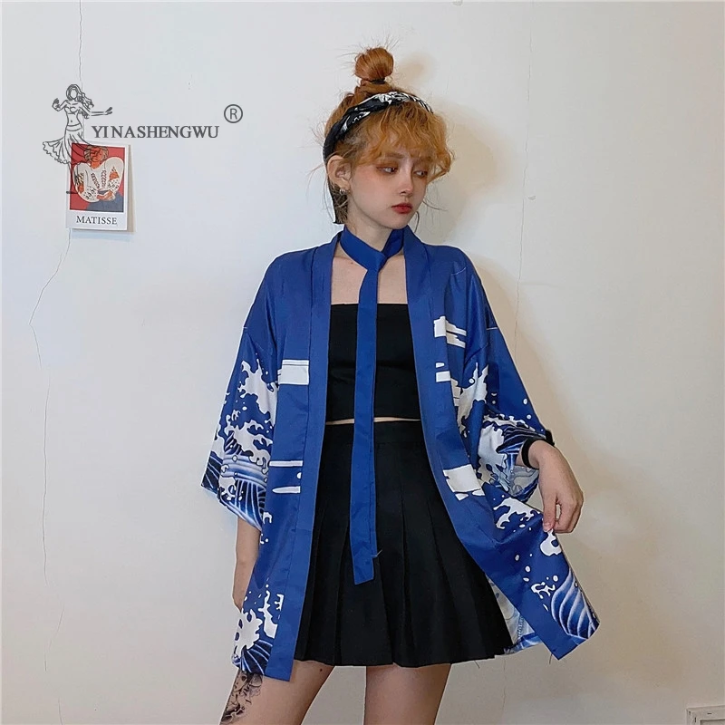 Japanese Kimonos Couple Samurai Blouses Unisex Clothes Traditional Japan Woman Harajuku Tops Yukata Haori Coat Cardigan Costume
Japanese Kimonos Couple Samurai Blouses Unisex Clothes Traditional Japan Woman Harajuku Tops Yukata Haori Coat Cardigan Costume