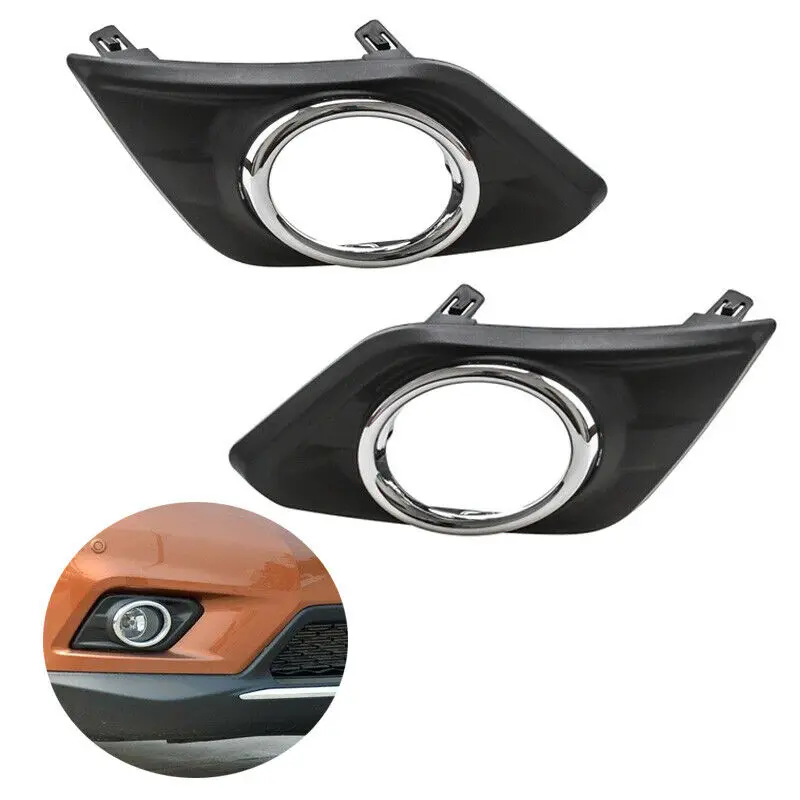 For Nissan Rogue X-trail 2014 2015 2016 1 pair Black+ chrome Car Accessories Car Front Bumper Fog Lights Lamp Cover Trim 
For Nissan Rogue X-trail 2014 2015 2016 1 pair Black+ chrome Car Accessories Car Front Bumper Fog Lights Lamp Cover Trim