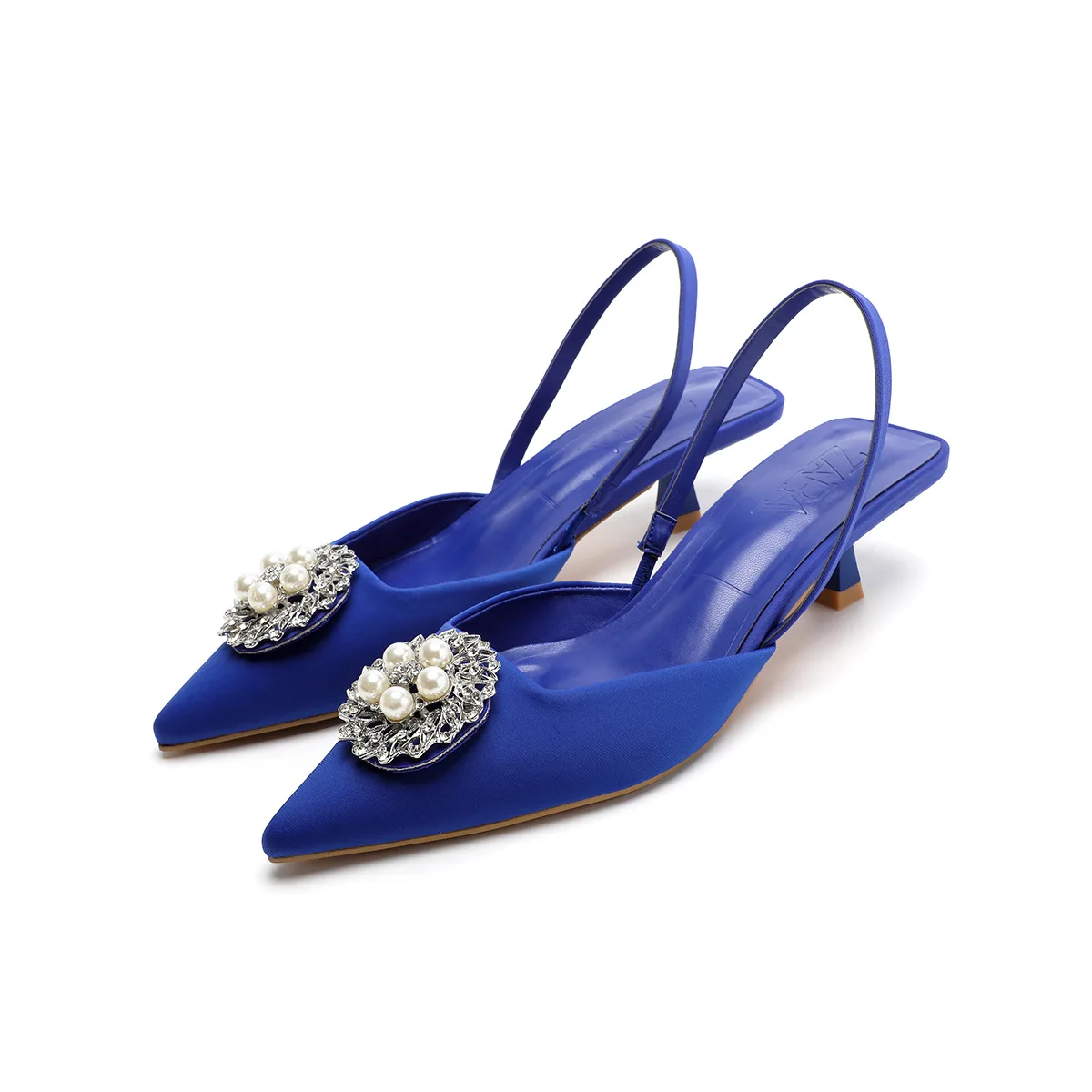 ZA new women's shoes blue rose red bright rhinestone pointed toe low heel Cat heel temperament spring and summer wedding shoes 
ZA new women's shoes blue rose red bright rhinestone pointed toe low heel Cat heel temperament spring and summer wedding shoes