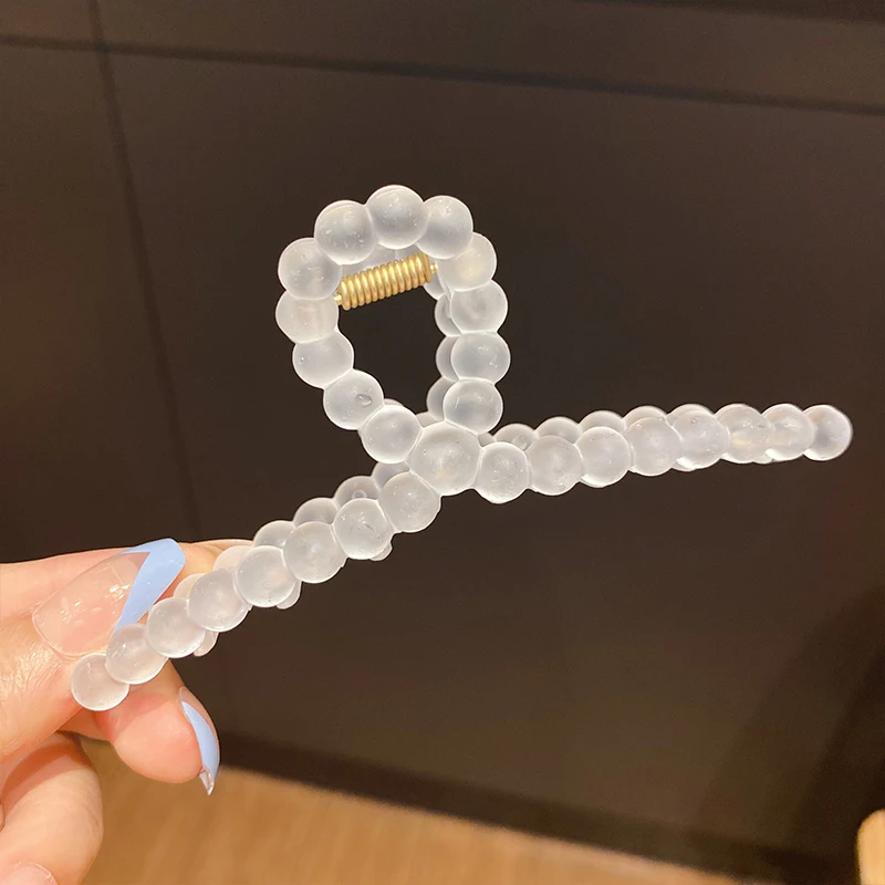 Korean Frosted Hair Clips Creative Transparent Pontail Catch Clips Hair Accessories Temperament Hairpins Solid Color Hair Claws
Korean Frosted Hair Clips Creative Transparent Pontail Catch Clips Hair Accessories Temperament Hairpins Solid Color Hair Claws