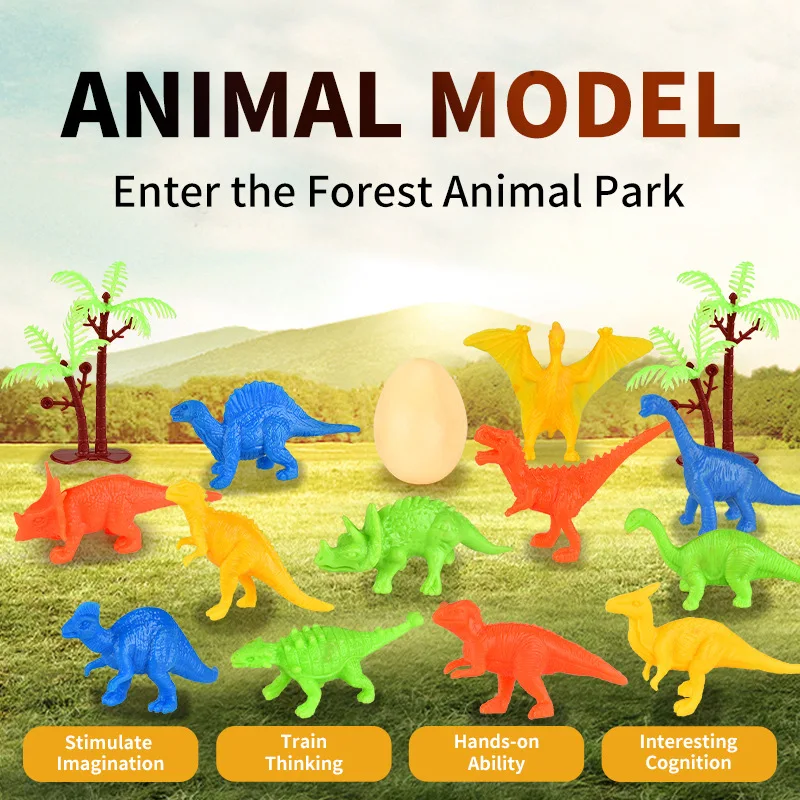 12 Packs Dino Eggs Kit Jungle Dinosaur Eggs Toys Animal Wolrd Learning
12 Packs Dino Eggs Kit Jungle Dinosaur Eggs Toys Animal Wolrd Learning