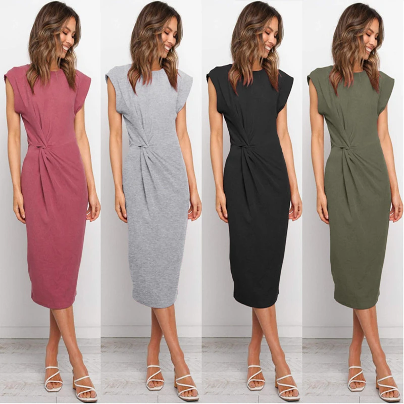 Short Sleeve Tie Up Design Skinny Dress Women 2021 Summer New Solid Color Slim Bodycon Elegant Package Hip Party Black Vestidos
Short Sleeve Tie Up Design Skinny Dress Women 2021 Summer New Solid Color Slim Bodycon Elegant Package Hip Party Black Vestidos