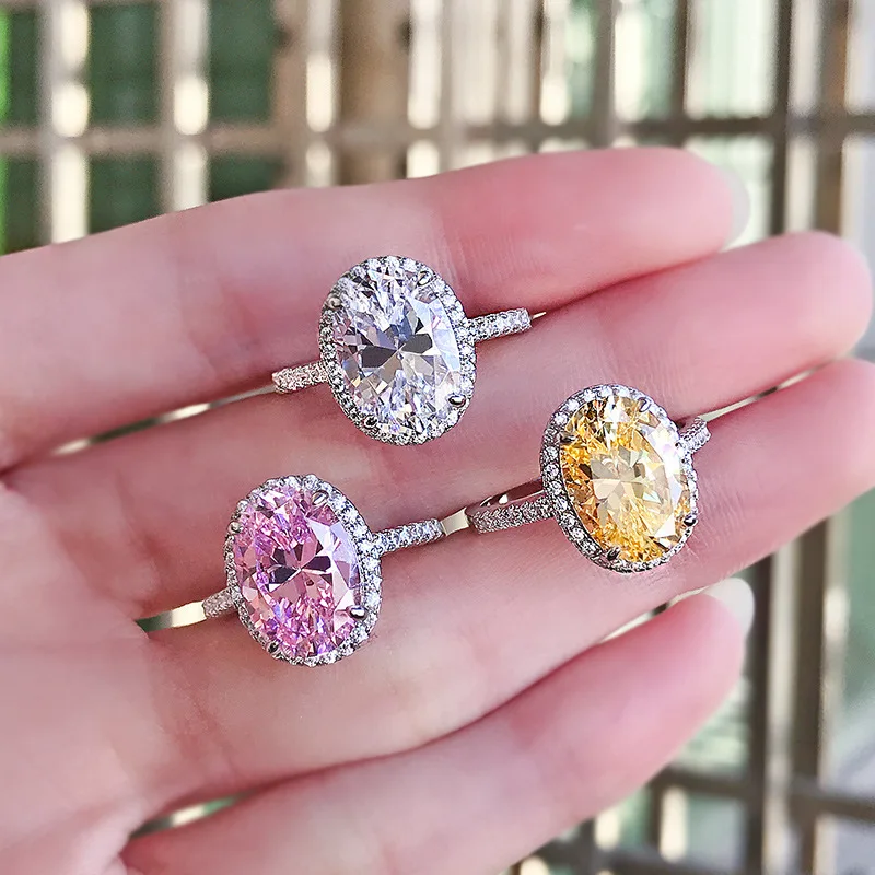 S925 Sterling Silver Proposal Ring Sparking White Yellow Pink Gems Sterling Silver Jewelry Women's Romantic Elegant Wedding Band
S925 Sterling Silver Proposal Ring Sparking White Yellow Pink Gems Sterling Silver Jewelry Women's Romantic Elegant Wedding Band
