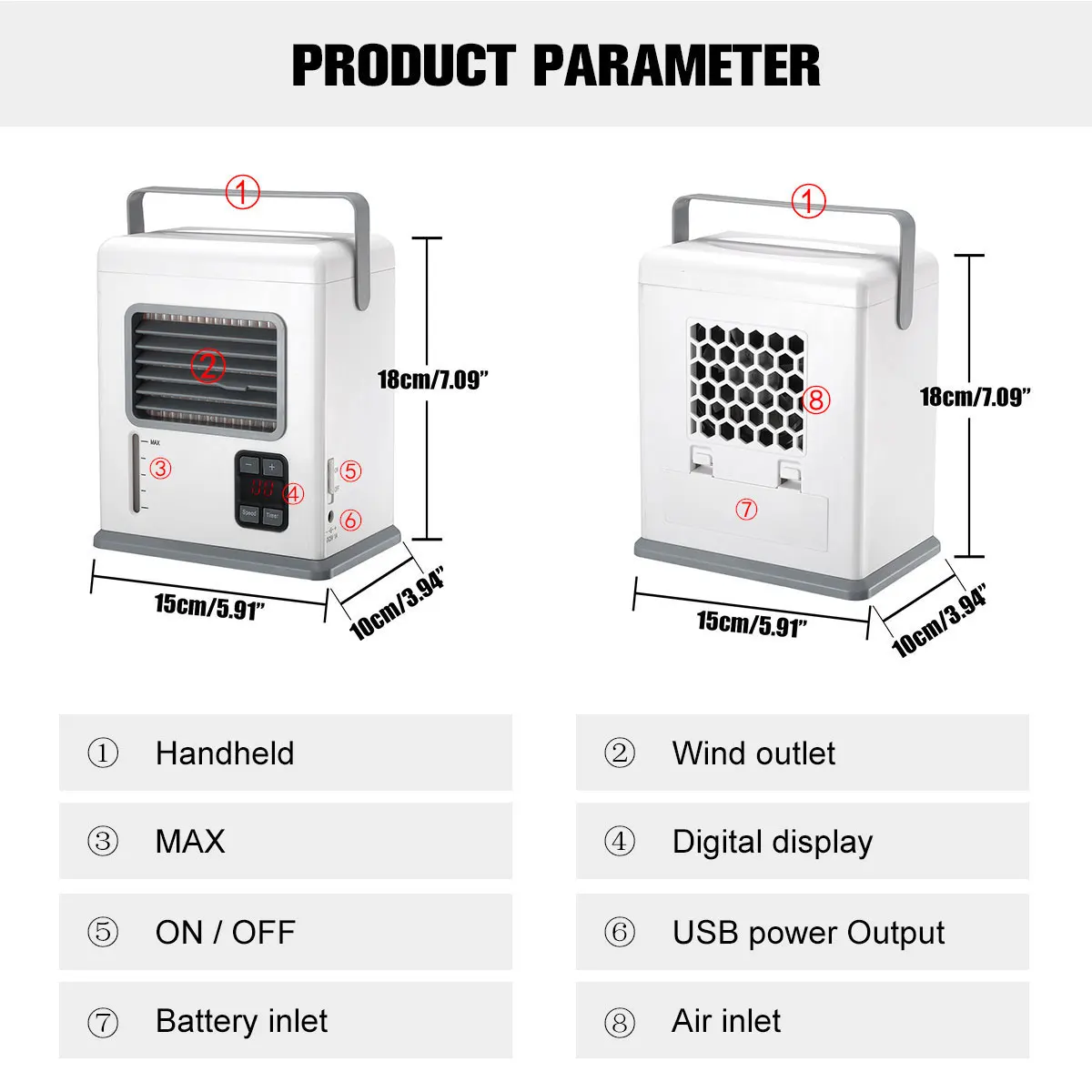 Air Conditioner Cooling Conditioner Laptop USB Charging Multi-functional Adjustable Speed Mode Digital Display Air Mini Fan
Air Conditioner Cooling Conditioner Laptop USB Charging Multi-functional Adjustable Speed Mode Digital Display Air Mini Fan