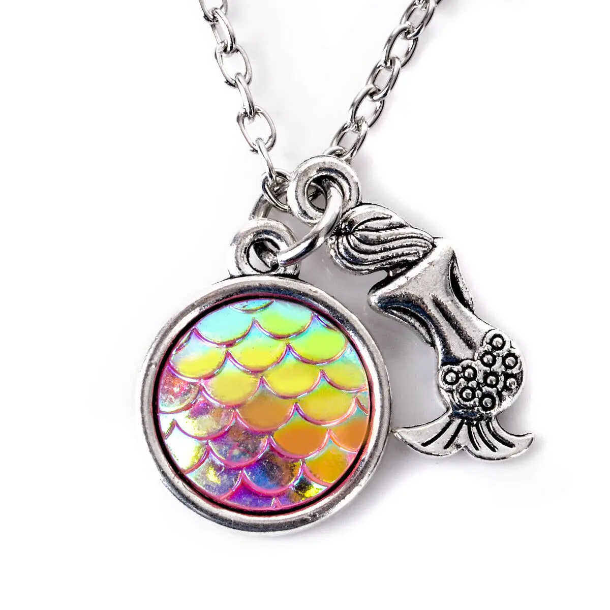 New Fashion Sitting Mermaid And Shimmery Fish Scale Charm Pendant Choker Necklace For Women Girls Jewelry Gifts
New Fashion Sitting Mermaid And Shimmery Fish Scale Charm Pendant Choker Necklace For Women Girls Jewelry Gifts