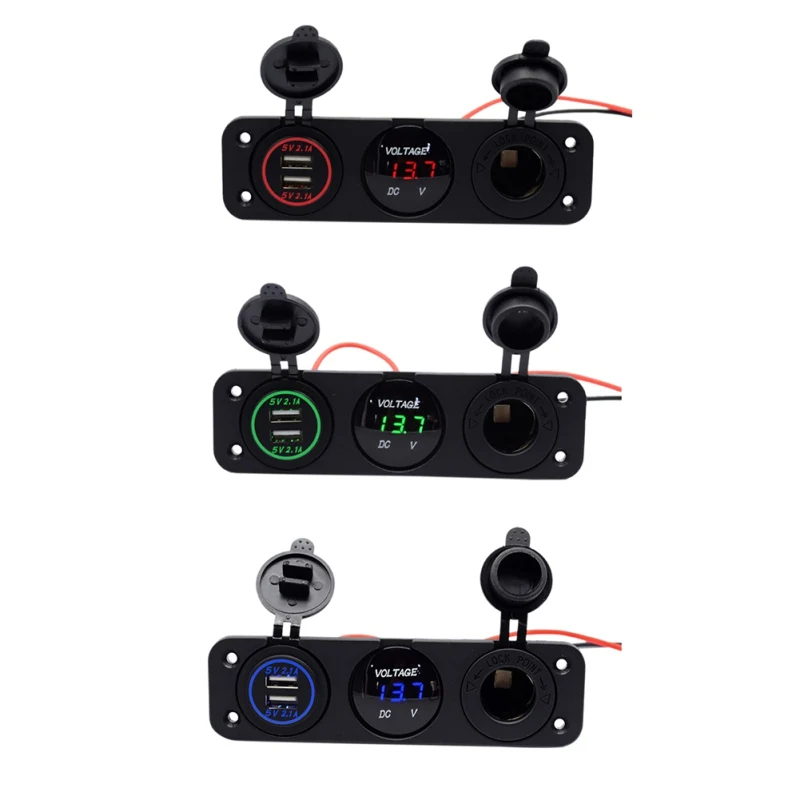 Multi Port 12V Boat Mobile Power Auto Charger Car USB Charger 2.0 Socket 2 Port Led Voltmeter Charging Units
Multi Port 12V Boat Mobile Power Auto Charger Car USB Charger 2.0 Socket 2 Port Led Voltmeter Charging Units