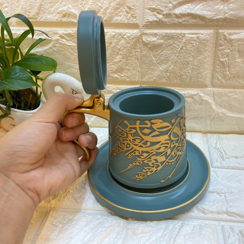 Arabic Resin Oud Bakhoor Burner Incense Burner Set Middle East Ceramics Incense Holder Aromatherapy Furnace Home Decoration
Arabic Resin Oud Bakhoor Burner Incense Burner Set Middle East Ceramics Incense Holder Aromatherapy Furnace Home Decoration